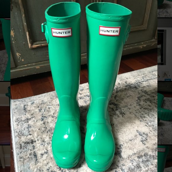 Women's Original Tall Gloss Hunter Rain Boots - Picture 1 of 5